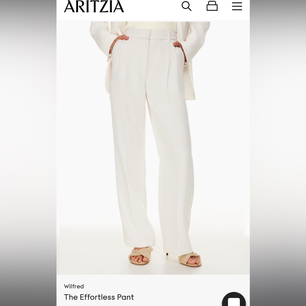 Aritizia Effortless pant in Light Birch size 8 Short
